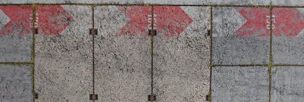 Streckendetail – Zentimeterskala am Rand