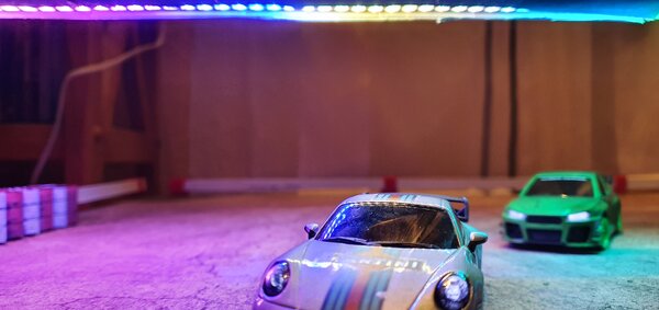 Werbedurchfahrt mit LED Beleuchtung