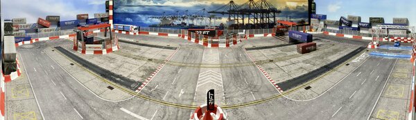 Hafen DOG Strecke mit DOG 2023 - Season 2 - Lauf 3 „Beat the Champ“ Aufbau